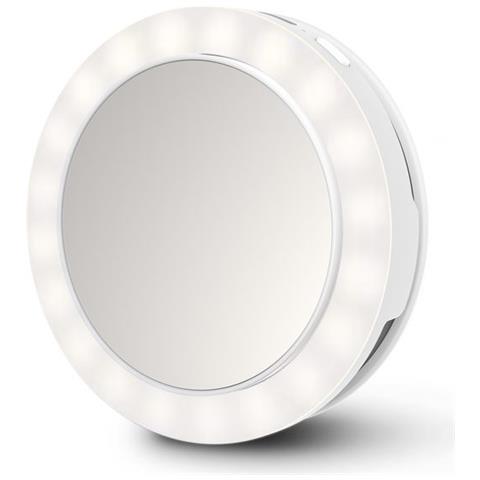 23603 specchietto per trucco Libera installazione Rotondo Bianco - Foto 1