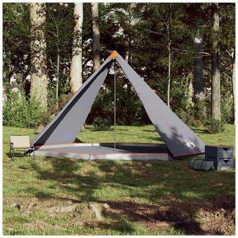 Tenda Familiare Tipi 8 Persone Grigia e Arancione Impermeabile - Foto 2