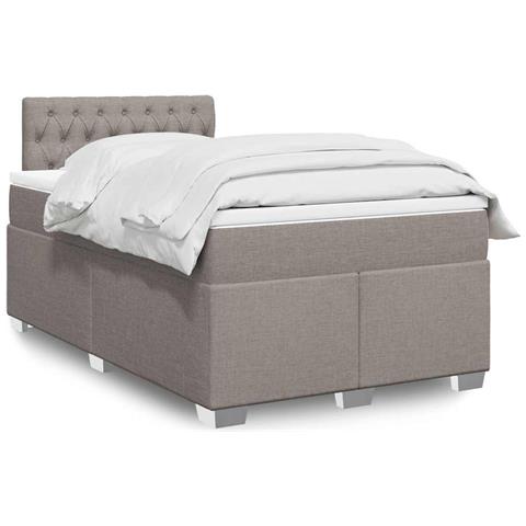 Giroletto a Molle con Materasso Tortora 120x190 cm in Tessuto - Foto 2