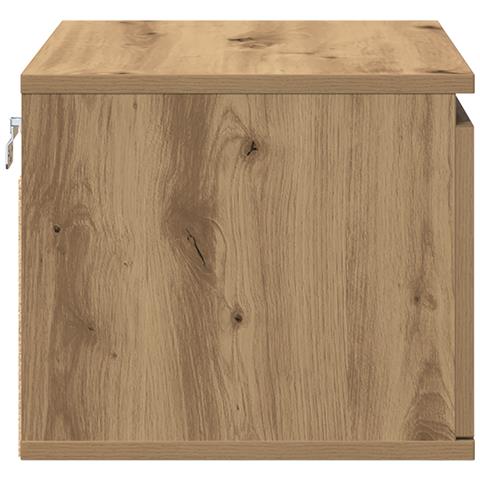 Comodini con luci LED 2 pezzi a muro in rovere artigianale - Foto 9