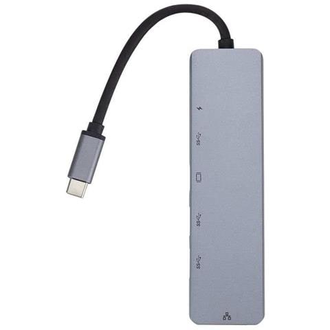 ES623012 replicatore di porte e docking station per laptop USB 3.2 Gen 1 (3.1 Gen 1) Type-C Grigio - Foto 2