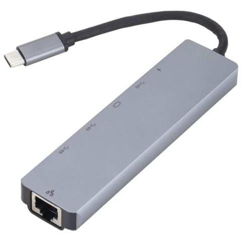 ES623012 replicatore di porte e docking station per laptop USB 3.2 Gen 1 (3.1 Gen 1) Type-C Grigio - Foto 7