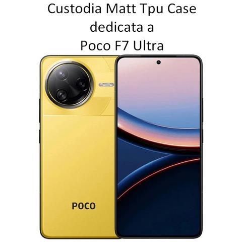 Custodia Tpu Silicone Cover Case Per Poco F7 Ultra Black - Foto 2