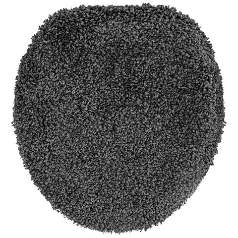 Tappeto da bagno 3 pcs Grigio scuro 50 x 50 cm Polipropilene - Foto 2