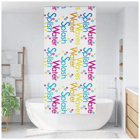 Tenda a Rullo Doccia 100x240 cm Larghezza Tessuto 96 cm - Foto 2