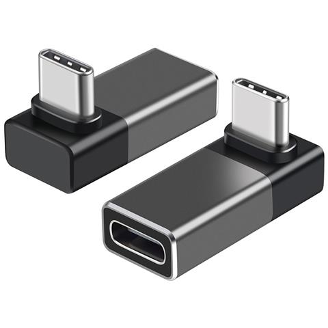 Adattatore Usb4 Type-c Maschio A Femmina - Convertitore Ad Angolo Retto, Supporta Ricarica 240w E Dati 40gbps - Foto 2