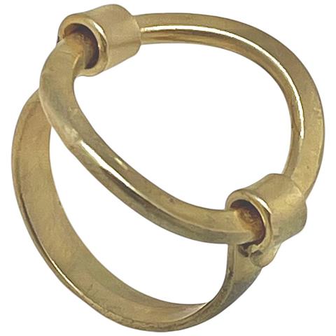 Anello Di Unione In Ottone Placcato Oro - Foto 1