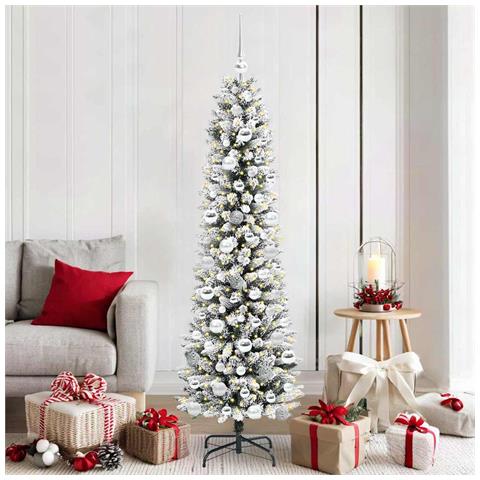 Albero di Natale artificiale con 300 LED Bianco 180 cm - Foto 2