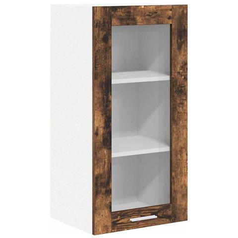 Armadio pensile con porta Riga Rovere fumé 40 x 31 x 80 cm - Foto 1