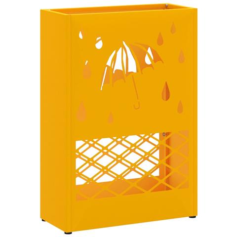 Supporto per Ombrellone giallo senape 28 x 12 x 41 cm Acciaio - Foto 1