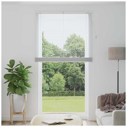 Tenda Veneziana Regolabile Bianco 213 x 120 cm PVC - Foto 2