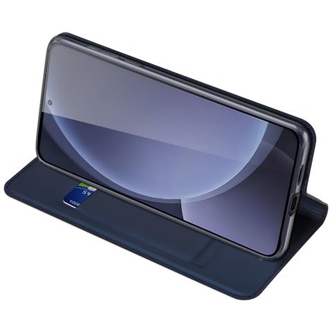 Cover per Galaxy S25 - Pelle /PU, Blu - Foto 2