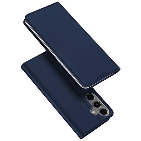 Cover per Galaxy S25 - Pelle /PU, Blu - Foto 1