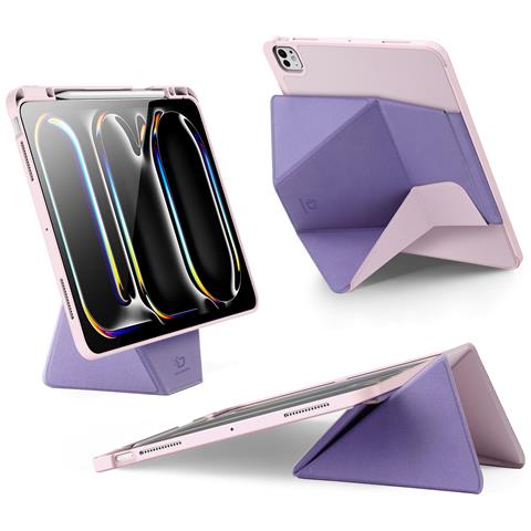 Cover per iPad Pro 13 (2024) - Pelle /PU, Rosa - Foto 2