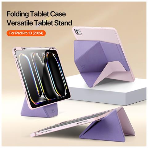 Cover per iPad Pro 13 (2024) - Pelle /PU, Rosa - Foto 4
