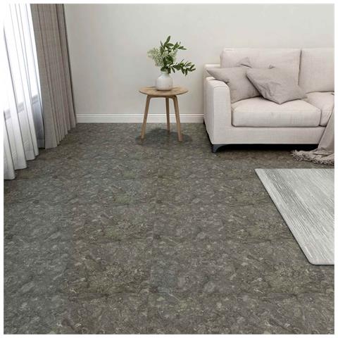 Tavole per Pavimenti 55 pcs Grigio 5,11 m² PVC - Foto 2