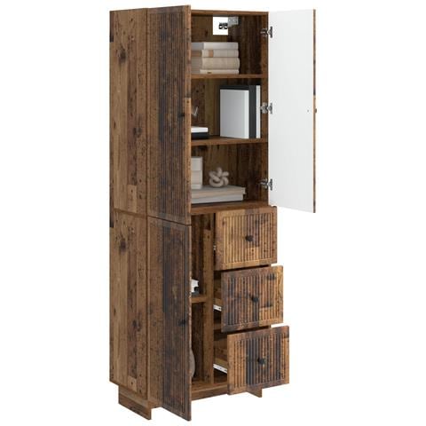 Set di armadi 2 pcs 66 x 34,5 x 90 cm Legno ingegnerizzato - Foto 2