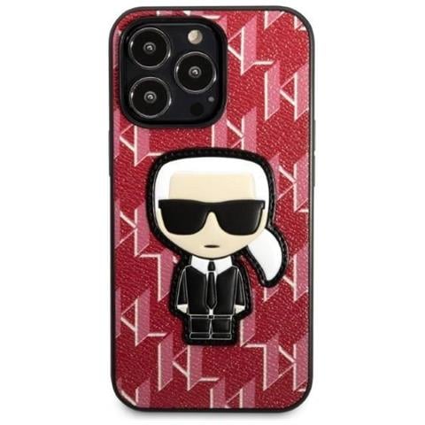 Karl Lagerfeld Klhcp13xpmnikpi Iphone 13 Pro Max 6,7 Custodia Rossa /rossa Monogram Ikonik Patch - Foto 7