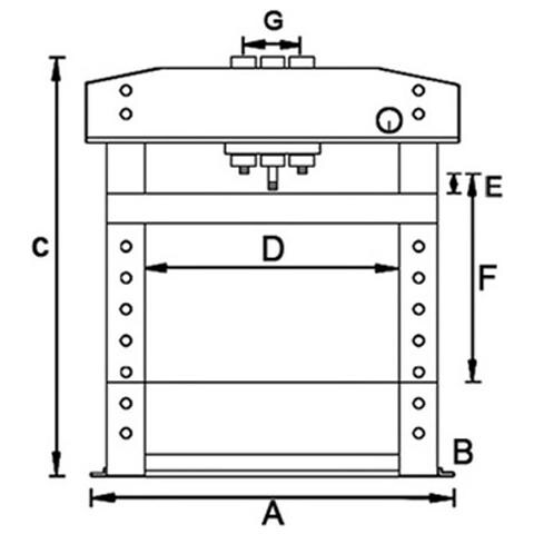 Pressa Idraulica Modello WPP 50 E - Forza Di Compressione 50 T - Foto 2