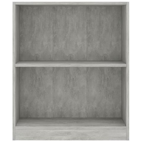 Libreria Grigio Cemento 60x24x76 cm in Legno Multistrato - Foto 2