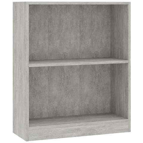 Libreria Grigio Cemento 60x24x76 cm in Legno Multistrato - Foto 1