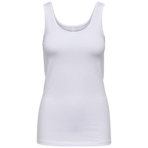 Marchio: Only - Genere: Donna - Tipologia: Canotte - Stacolore: Bianco, Taglia: L - Foto 4