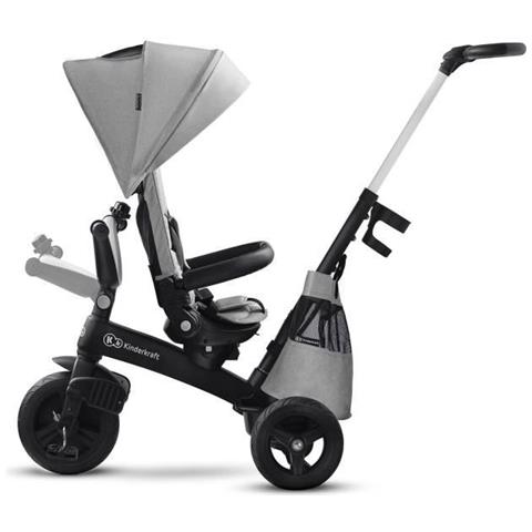Triciclo Kinderkraft Easytwist Grigio - 3 Ruote - Leggero - Scalabile - Durevole - Foto 2