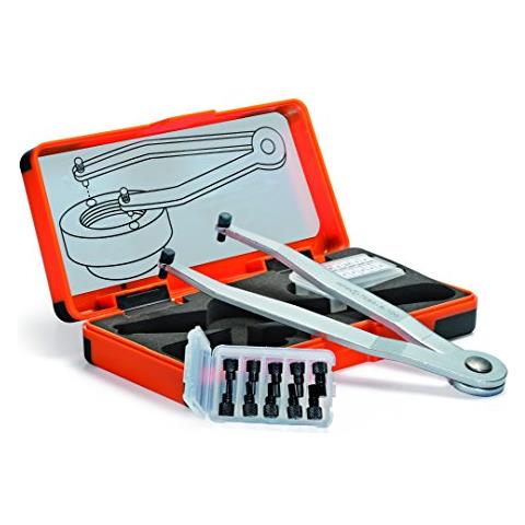 758s-50427 Set Di Chiavi Compasso Regolabili, Argento / Nero - Foto 1