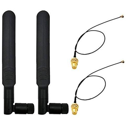 2impostare 8dbi 2.4ghz 5 Ghz Dual Band Wireless Network Wifi Rp-sma Maschio Antenna 20 Centimetri U. fl Ipex A Femmina Rp-sma Cavo Pigtail Per Mini Pcie Router Repeater Desktop Pc Fpv Uav Drone Ps4 - Foto 1