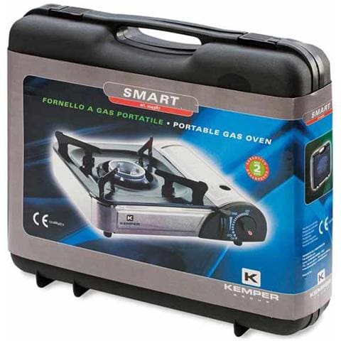 Smart, Da tavolo, Gas, Nero, Grigio, Manopola, Frontale, 2600W - Foto 1