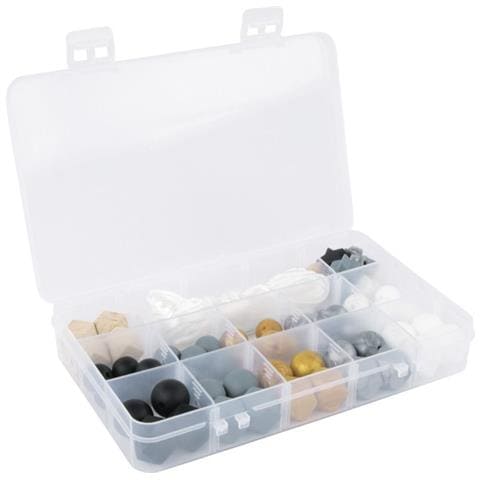 Scatola Perline In Silicone - Oro E Argento - Foto 2