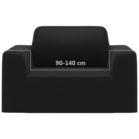 Fodera Elasticizzata Per Divano In Jersey Di Poliestere Nero - Foto 11