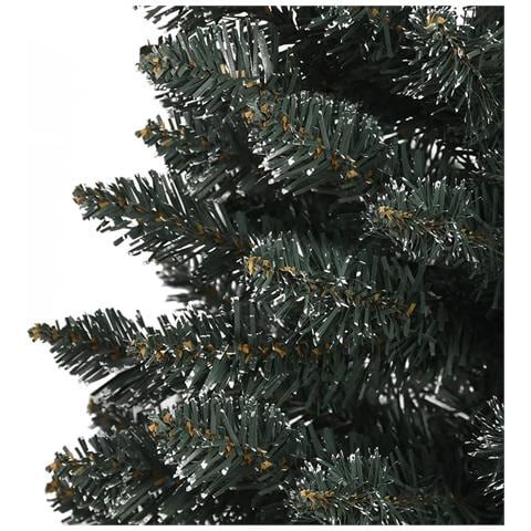 Albero Di Natale Artificiale Sottile Con Base Verde 180 Cm Pvc - Foto 7