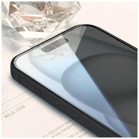 Vetro Temperato Per Iphone 15 Durezza 9h Antigraffi, Trasparente - Foto 2