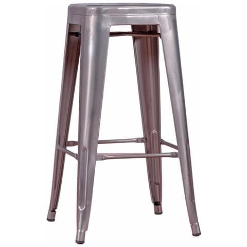 Sgabello Impilabile In Acciaio Metallo (68 Cm) - Bistro - Foto 1