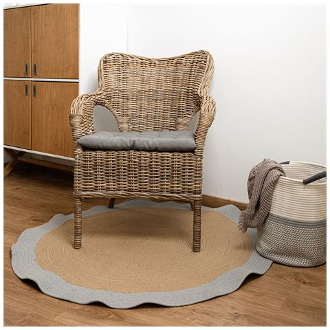 Tappeto Vinthera Moa Juta Grigio 120 Cm - Foto 3