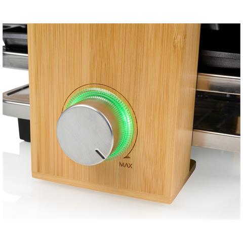 162950 griglia per raclette 4 persona (e) 800 W Nero, Legno - Foto 2