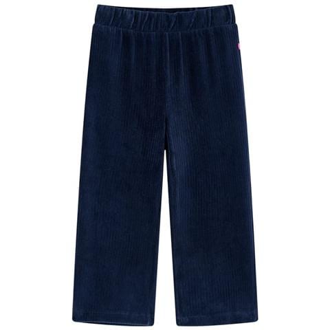 Pantaloni Da Bambino In Velluto A Coste Blu Marino 140 - Foto 1