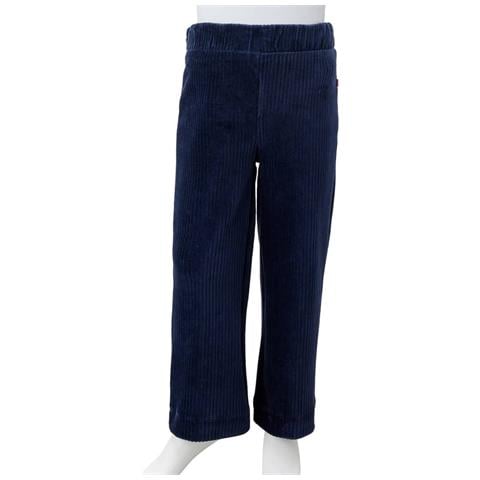 Pantaloni Da Bambino In Velluto A Coste Blu Marino 140 - Foto 8