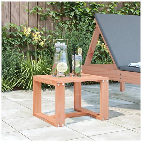 Tavolino Da Giardino 40x38x28,5 Cm In Legno Massello Di Douglas - Foto 1