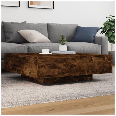 Tavolino Da Salotto Rovere Fumo 100x100x31 Cm Legno Multistrato - Foto 1