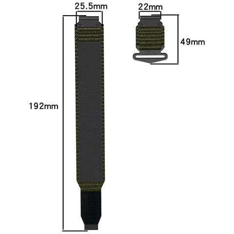 Cinturino Orologio Da 22 Mm Per Garmin Quatix 7 Pro /fenix /fenix 6/fenix 5 Taglia M Nylon Grey - Foto 3