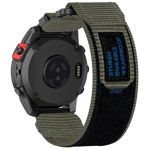 Cinturino Orologio Da 22 Mm Per Garmin Quatix 7 Pro /fenix /fenix 6/fenix 5 Taglia M Nylon Grey - Foto 1