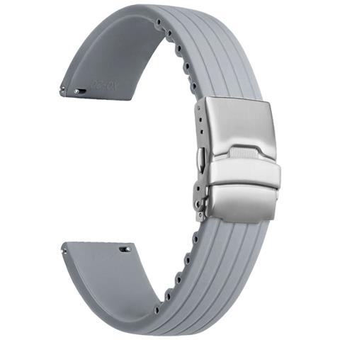 Sostituzione Cinturino Orologio In Silicone Per Blancpain X Swatch Grey - Foto 1