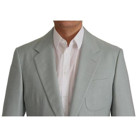 Blazer In Seta Cashmere Verde Chiaro - It48 - M - Foto 5