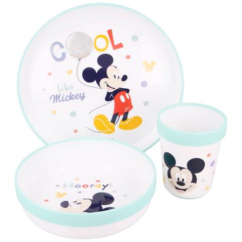Non-slip microwave safe set set piatto per bambini Multicolore, Bianco - Foto 5