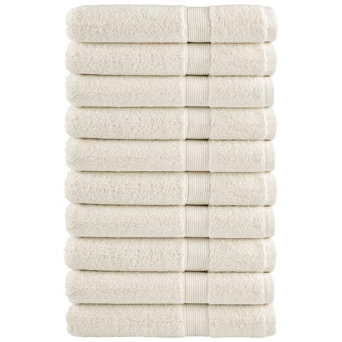 Asciugamani Per Sauna Solund 10 Pz Crema 80x200cm 600 G/m - Foto 1