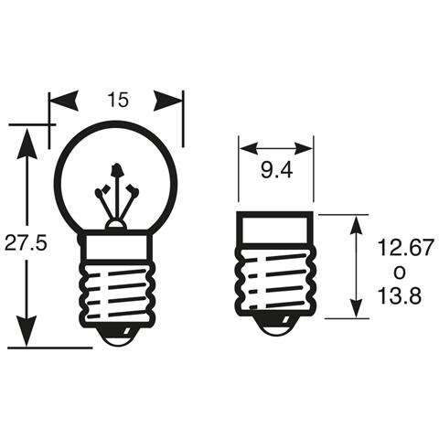 Lampadina 6v 6w - Foto 2
