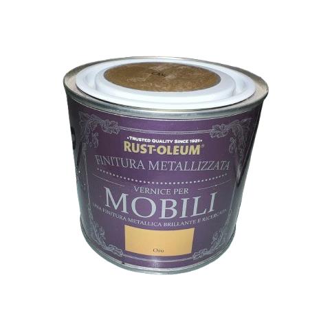 Rust-oleum - Vernice Chalky Metallizzata Colore Oro 0,5l - Foto 1