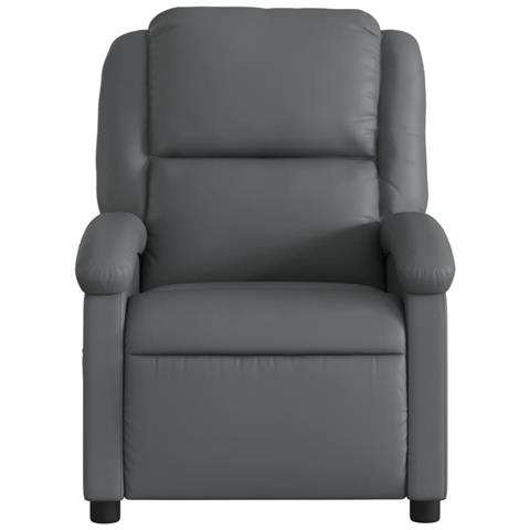 Poltrona Massaggiante Elettrica Reclinabile Grigio Similpelle - Foto 9